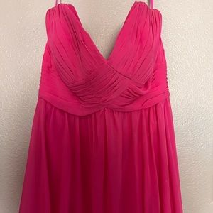 Mori Lee Pink Maternity Bridesmaid Dress